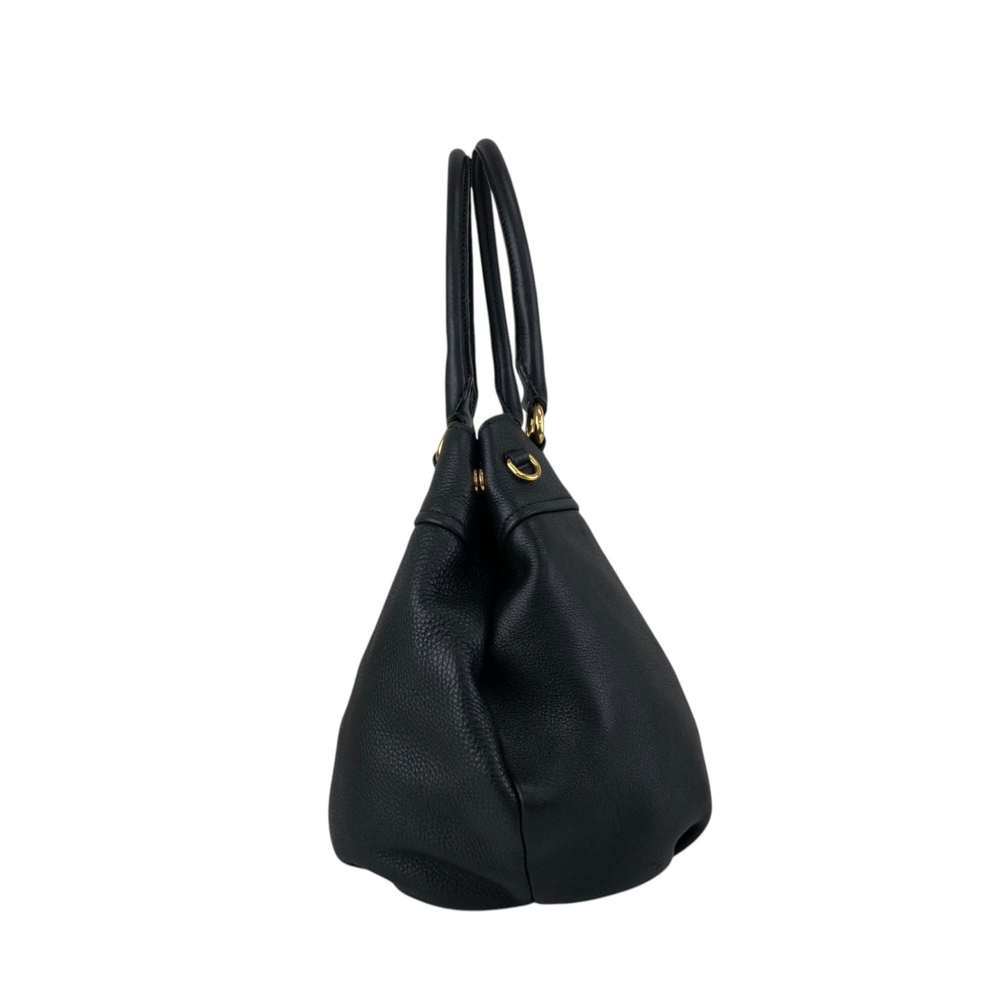 PRADA Logo Handbag Black Vintage 8mhtj6