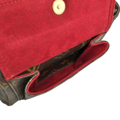 LOUIS VUITTON Monogram Shoulder bag Brown Vintage 53bcj4