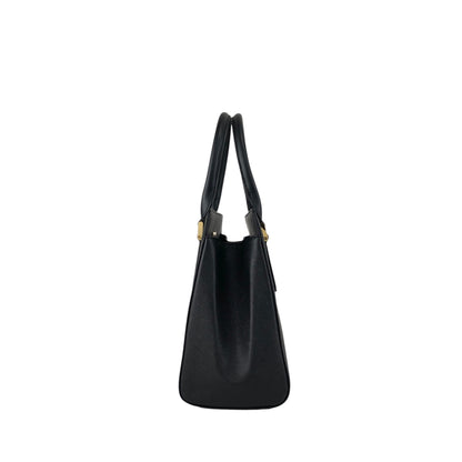 BURBERRY Logo Handbag Black Vintage imtu4e