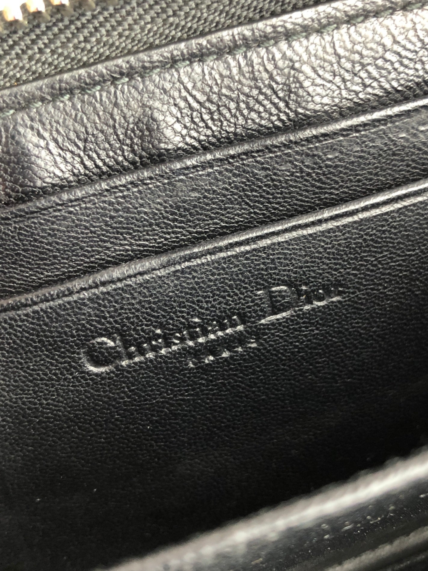 Christian Dior Cannage Coin Purse Black Vintage 6r5kjb