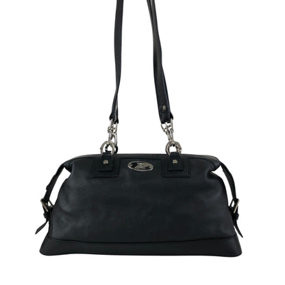 CELINE Blason Shoulder bag Black Vintage ftjas7