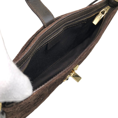 CELINE Horse Bit Shoulder bag Brown Vintage jvhfaj