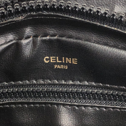 CELINE Blason Shoulder bag Black Vintage kan4ny