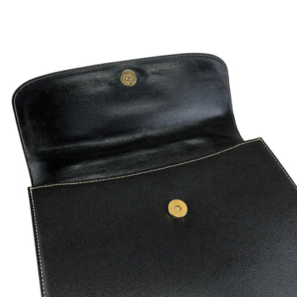 BURBERRY Logo Two-way Handbag Shoulder bag Black Vintage uuyiy5