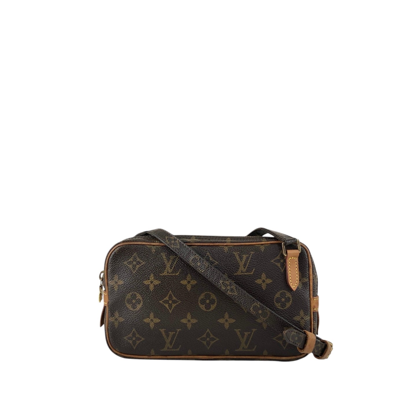 LOUIS VUITTON Monogram Shoulder bag Brown Vintage u4jnak