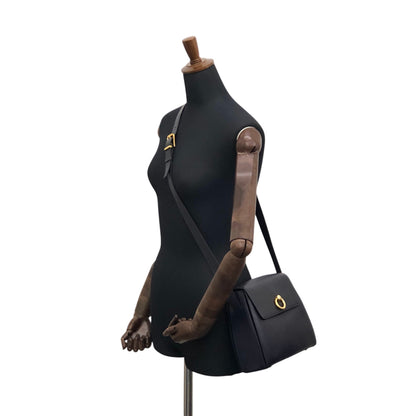 CELINE Gancini Shoulder bag Navy Vintage hf7v5f