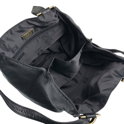 LOEWE Anagram Shoulder bag Black Vintage g6acrx