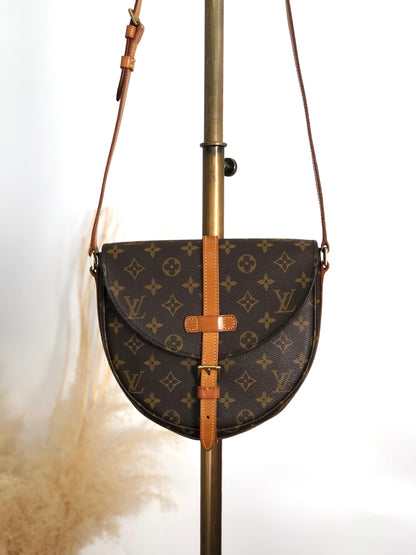 LOUIS VUITTON Monogram Shoulder bag Brown Vintage vdwefs