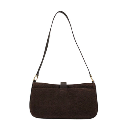 CELINE Horse Bit Shoulder bag Brown Vintage jvhfaj