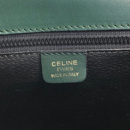 CELINE Gancini Shoulder bag Green Vintage 5xwwza