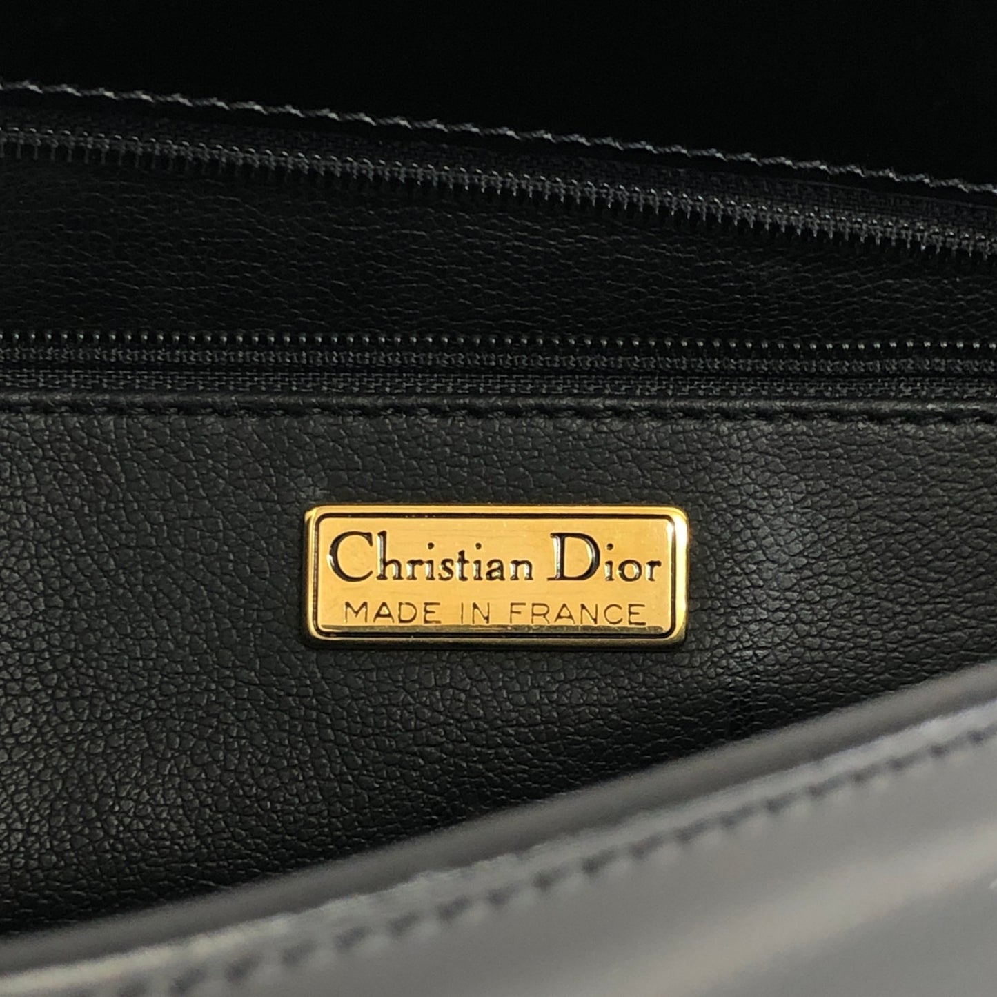 Christian Dior Logo Shoulder bag Black Vintage n2ss5w