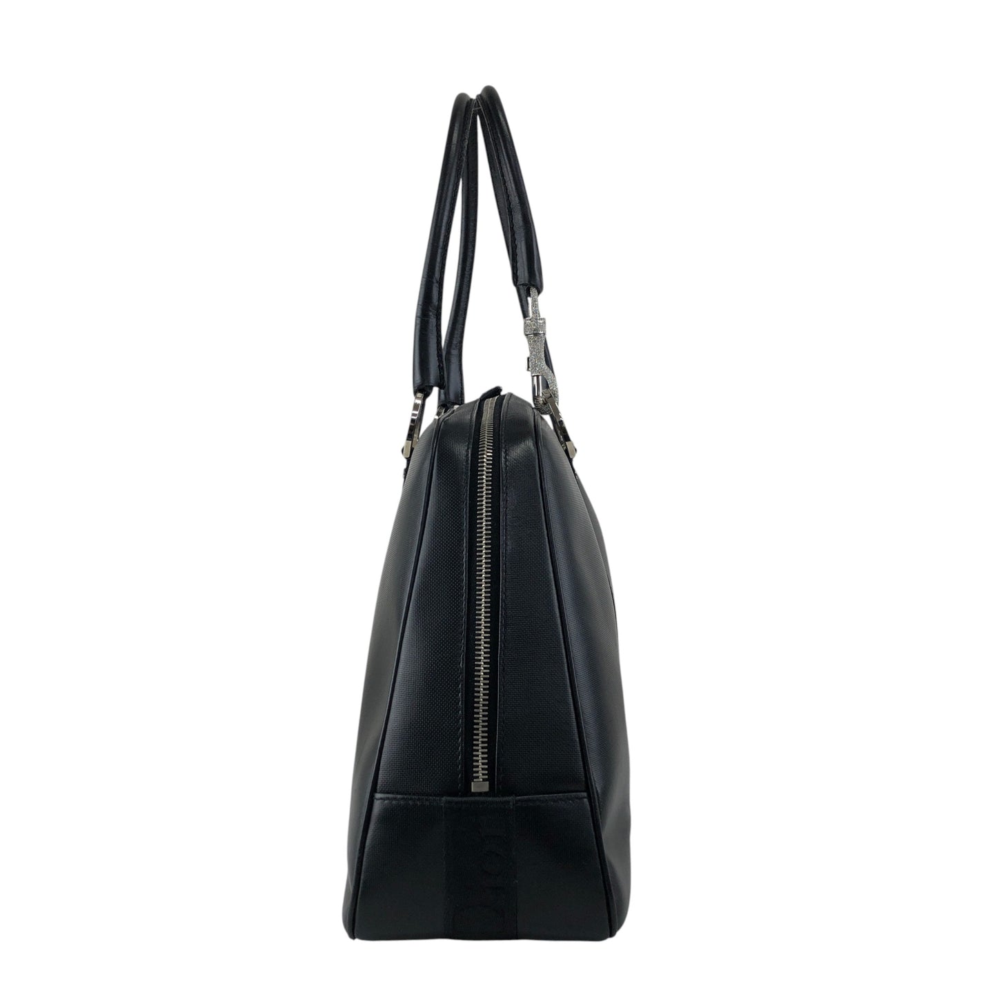 Christian Dior Street Chic Logo Small Boston bag Handbag Black Vintage yt7ssi