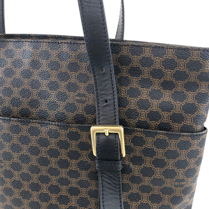 CELINE Macadam Shoulder bag Black Vintage xhkb75
