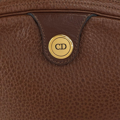 Christian Dior CD Logo Small Shoulder bag Brown Vintage 5tbhx8