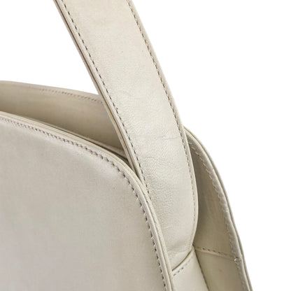 PRADA Logo Embossed Small Handbag Ivory Vintage e3ygvn