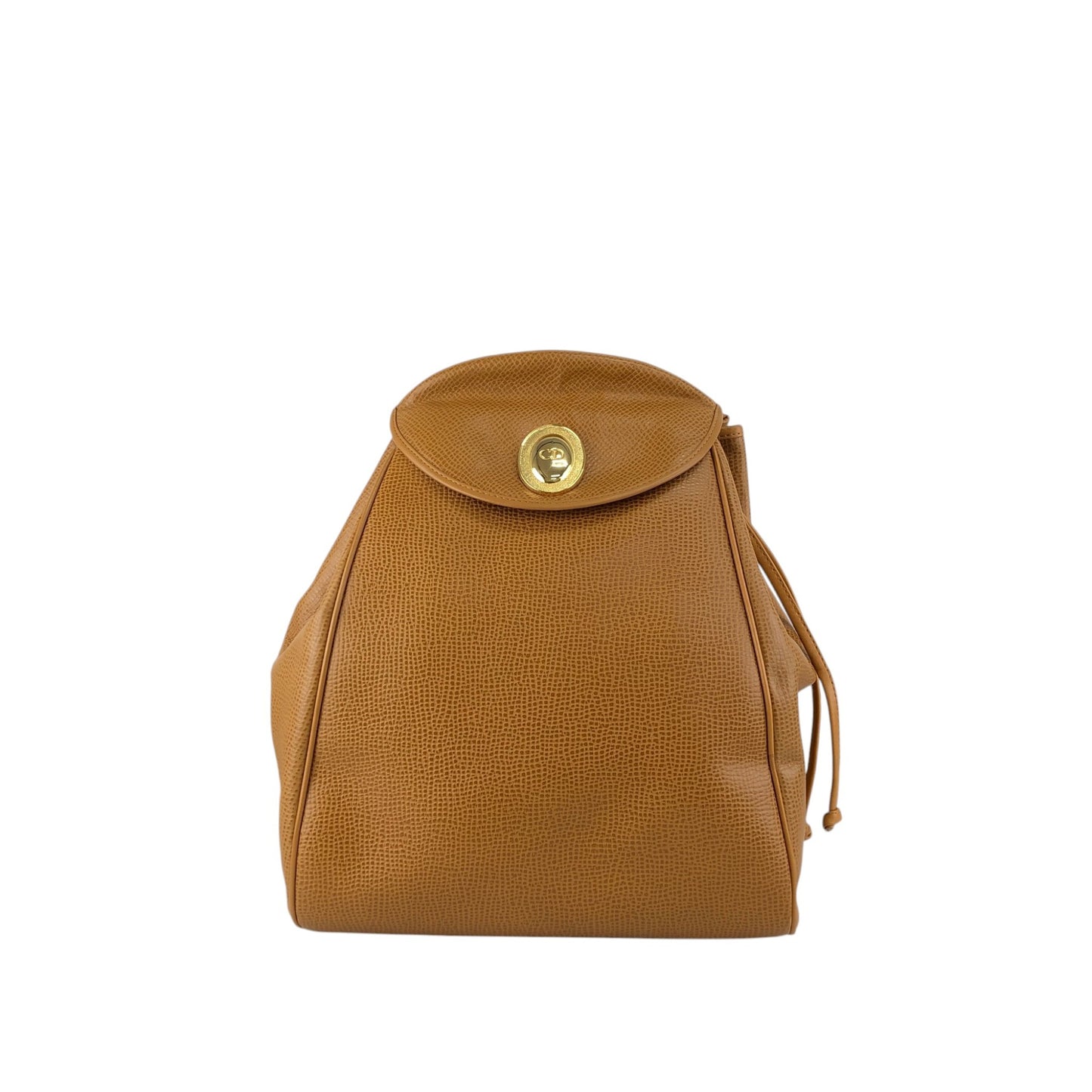 Christian Dior CD Logo Backpack Brown Vintage 43i8tp