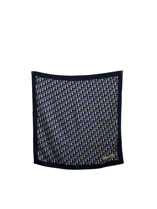 Christian Dior Trotter Scarf Blue Vintage 8v26zw