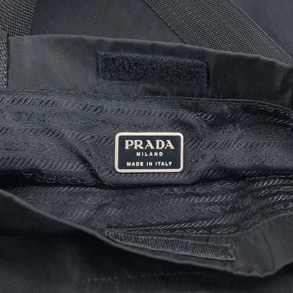 PRADA Tessuto Triangle Logo Handbag Totebag Black Vintage 5dvjjb