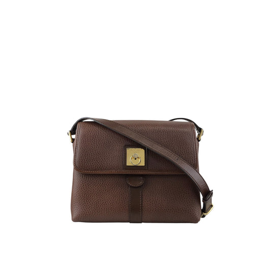 CELINE Gancini Shoulder bag Brown Vintage 88rbj3