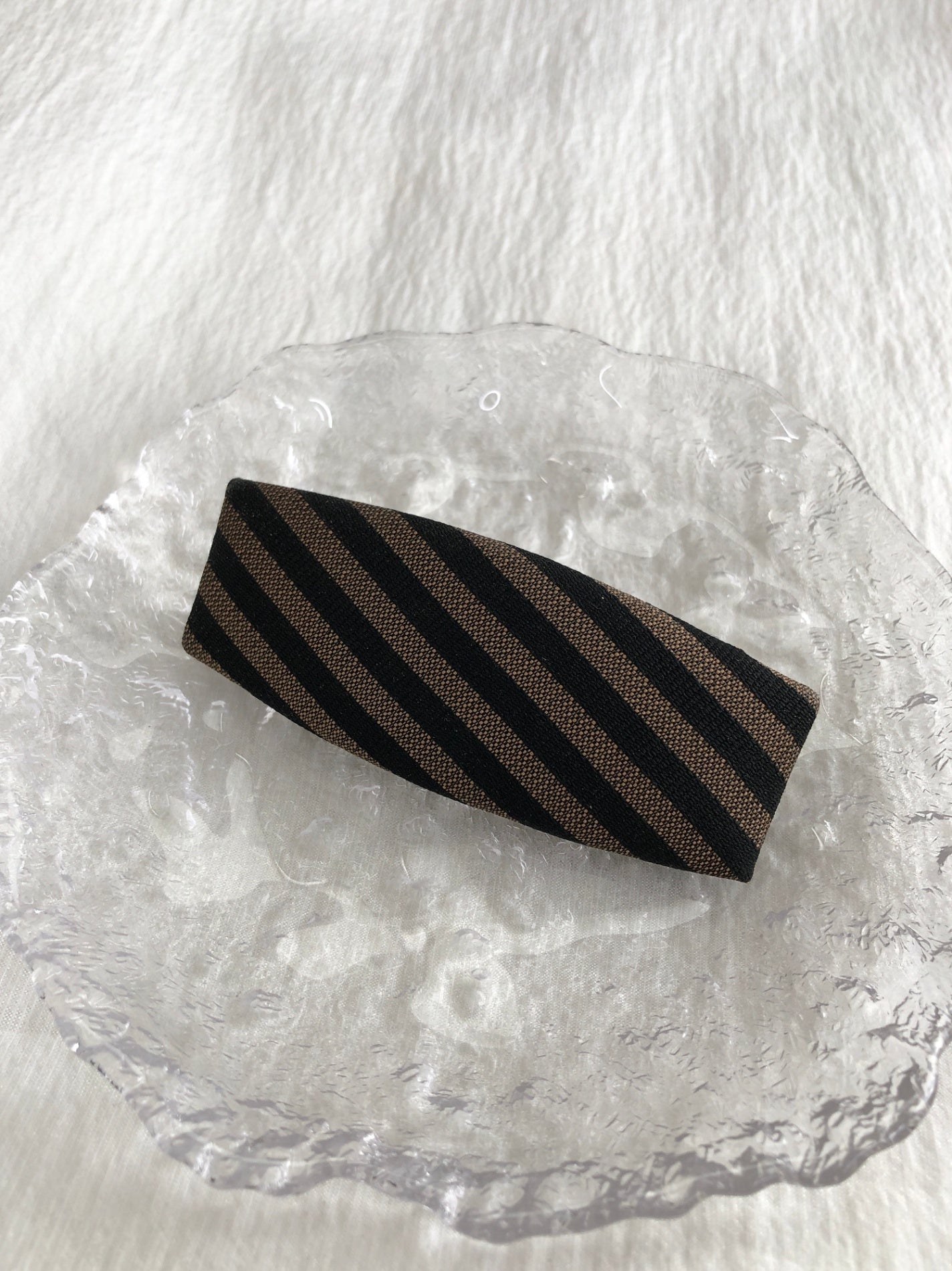 FENDI Pecan Barrette Brown×Black Vintage dbwb3g