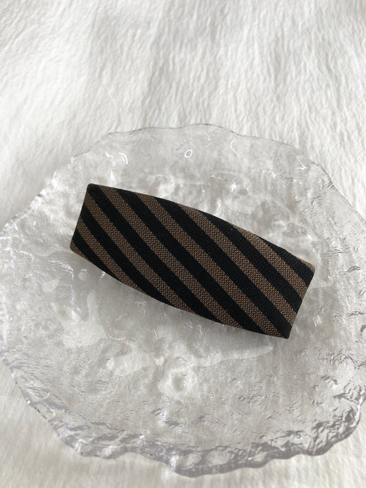 FENDI Pecan Barrette Brown×Black Vintage dbwb3g