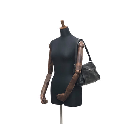 CELINE Logo Shoulder bag Hobobag Black Vintage b8ejp4