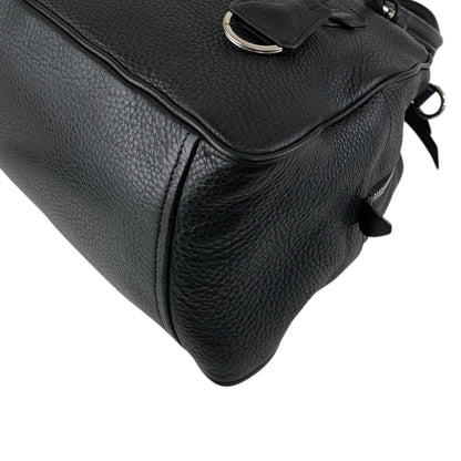 PRADA Logo Two-way Boston bag Shoulder bag Black Vintage sgghkm