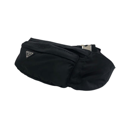 PRADA Triangle Logo Shoulder bag Sling bag Black Vintage dmm36r