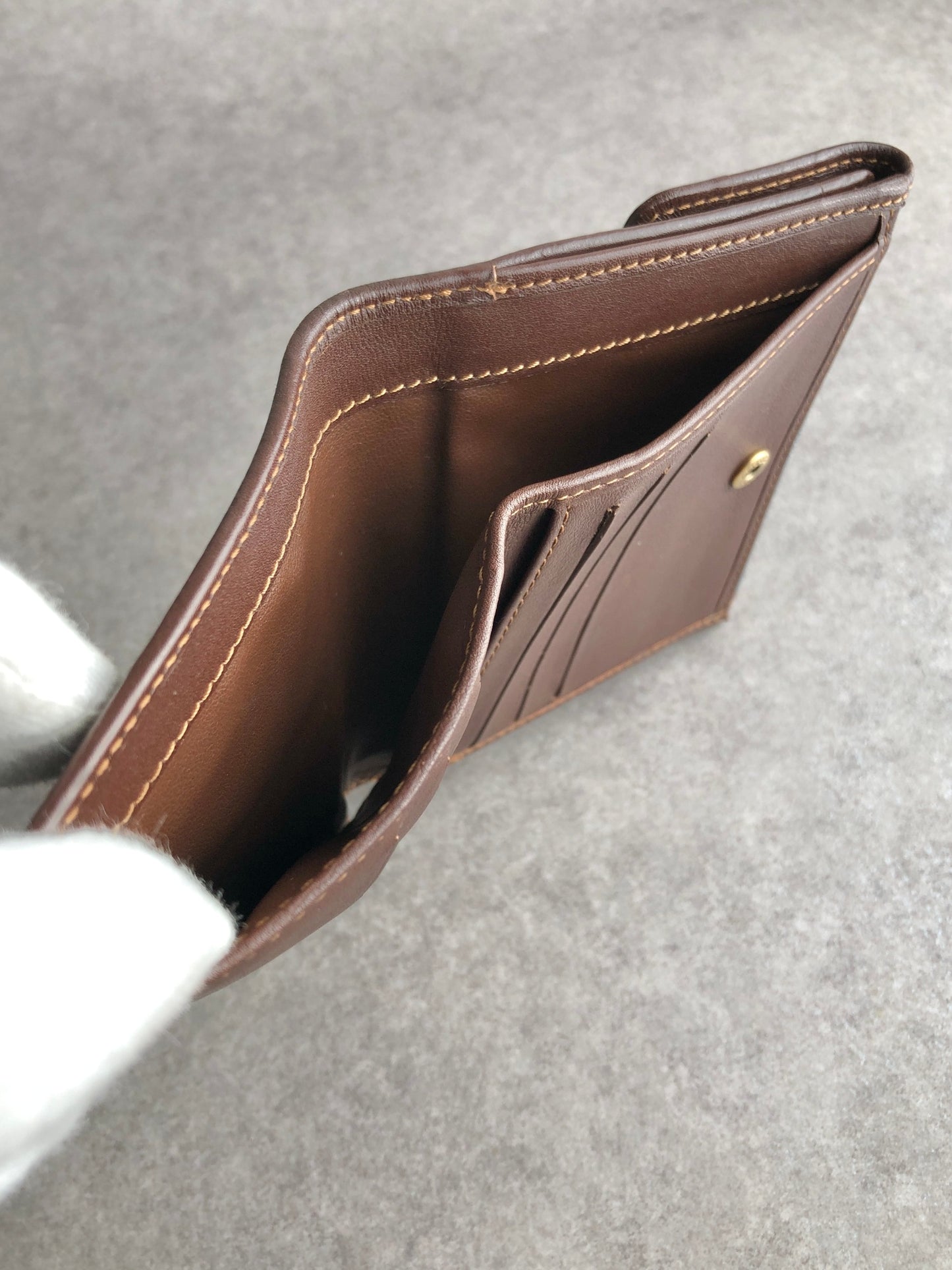 CELINE Paris Macadam Folded Wallet Indigo Vintage y56tva