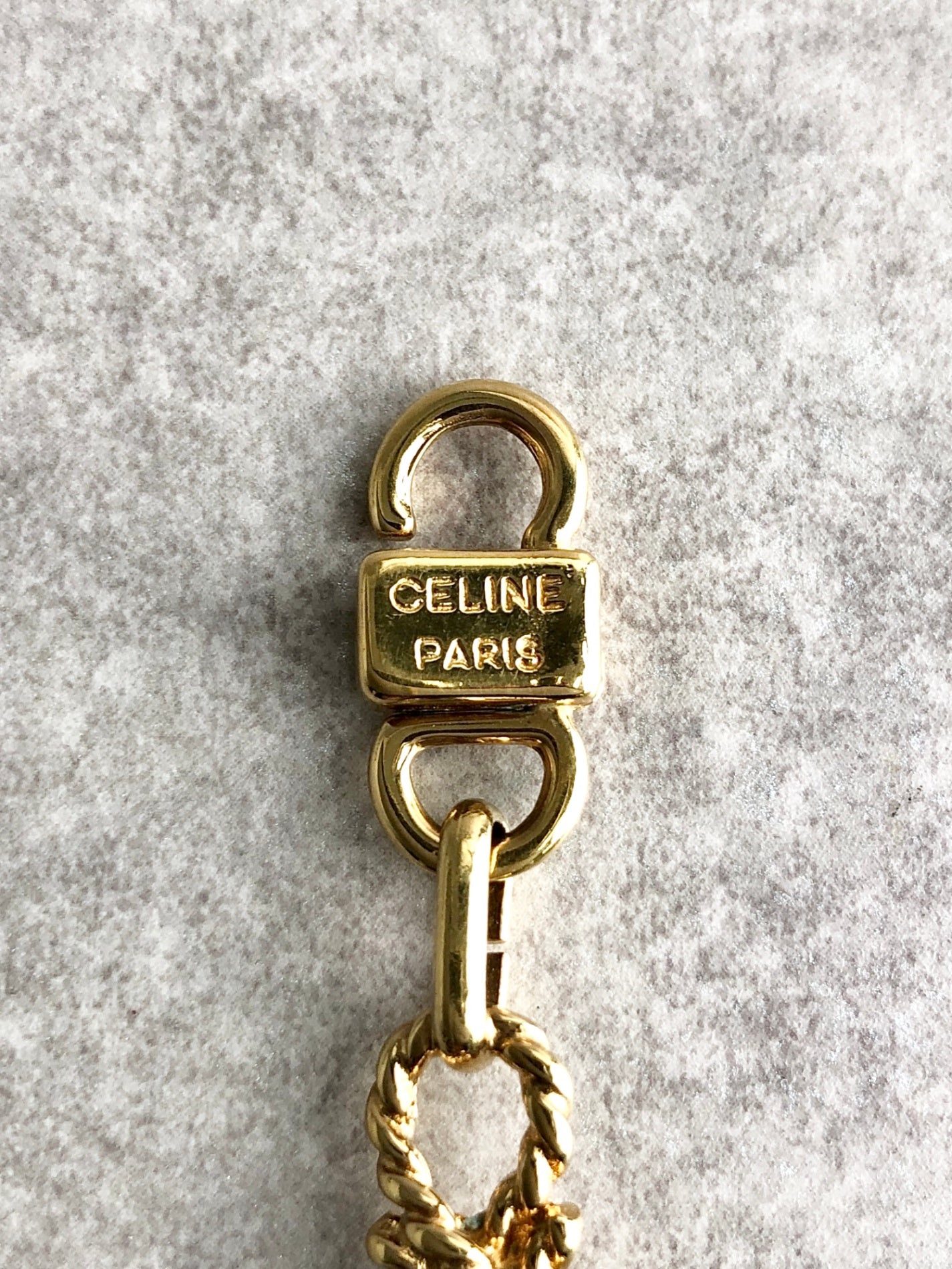 CELINE Bracelet Gold Vintage uy8c5f