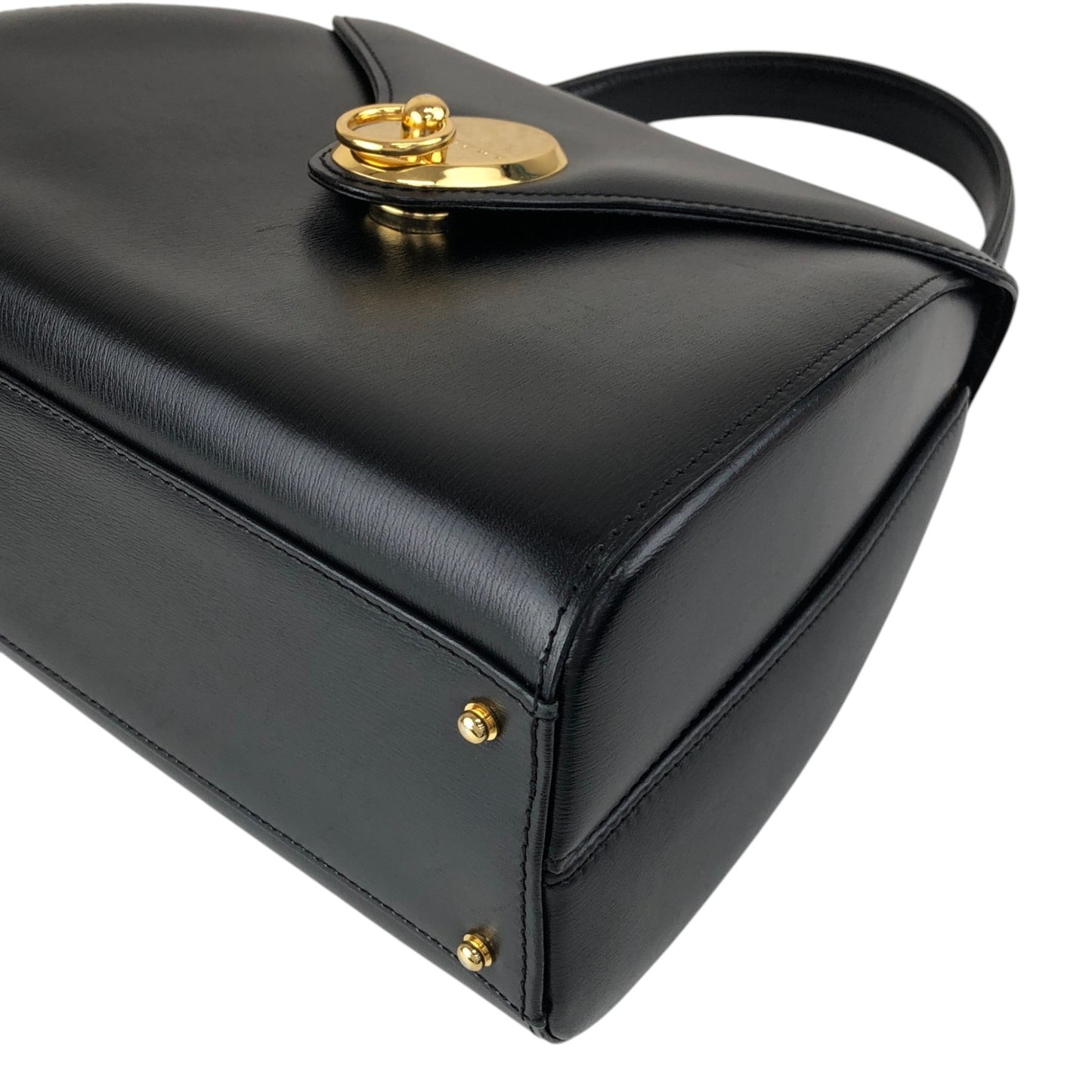 GIVENCHY Top Handle Handbag Black Vintage 8gf8y4
