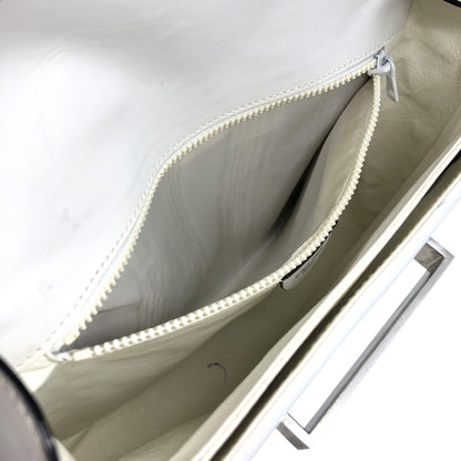 CELINE Shoulder bag White×Black Vintage d2pyg5