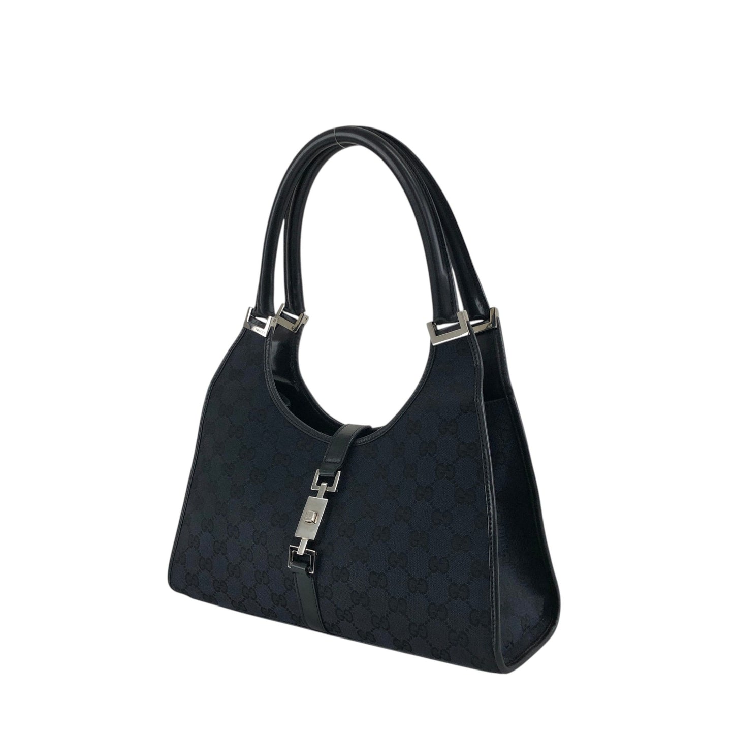 GUCCI Jackie Handbag Totebag Black Vintage xn56ma