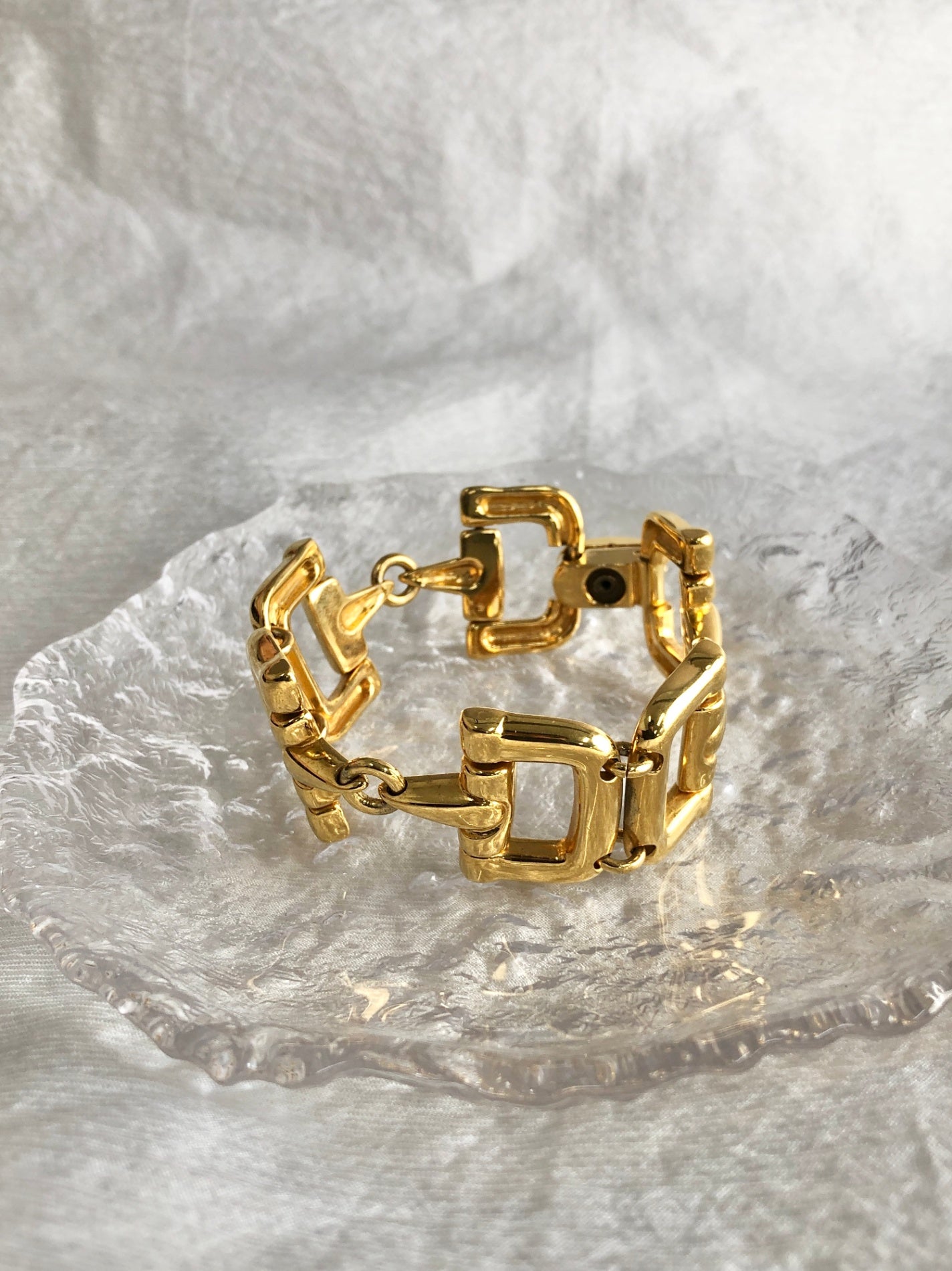 GUCCI Horse Bit Tom Ford Era Bracelet Gold Vintage xc7jci