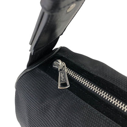 Yves Saint Laurent YSL Logo Shoulder bag Black Vintage p87tb5