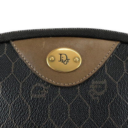 Christian Dior Honeycomb Pattern Chain Shoulder bag Black Vintage cs7hx4