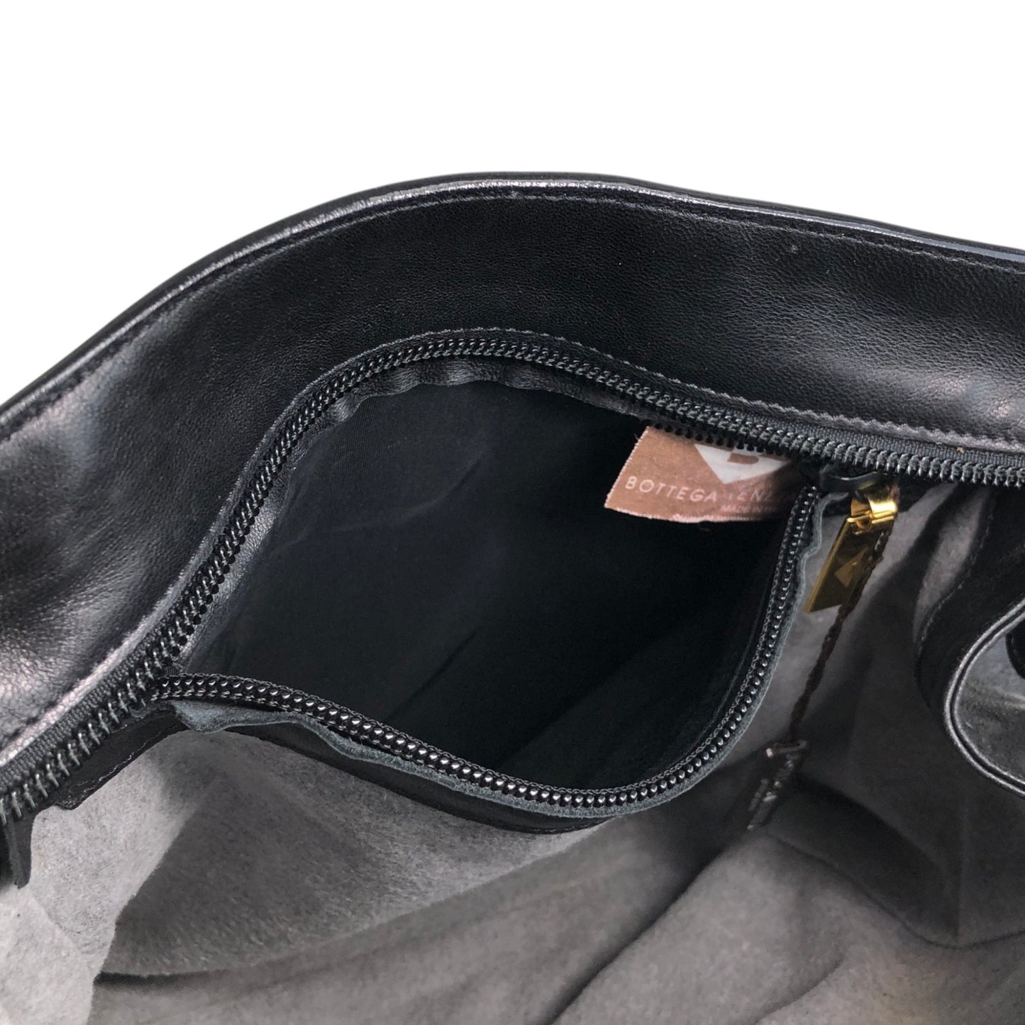 Bottega Veneta Intrecciato Handbag Shoulder bag Black Vintage egp857