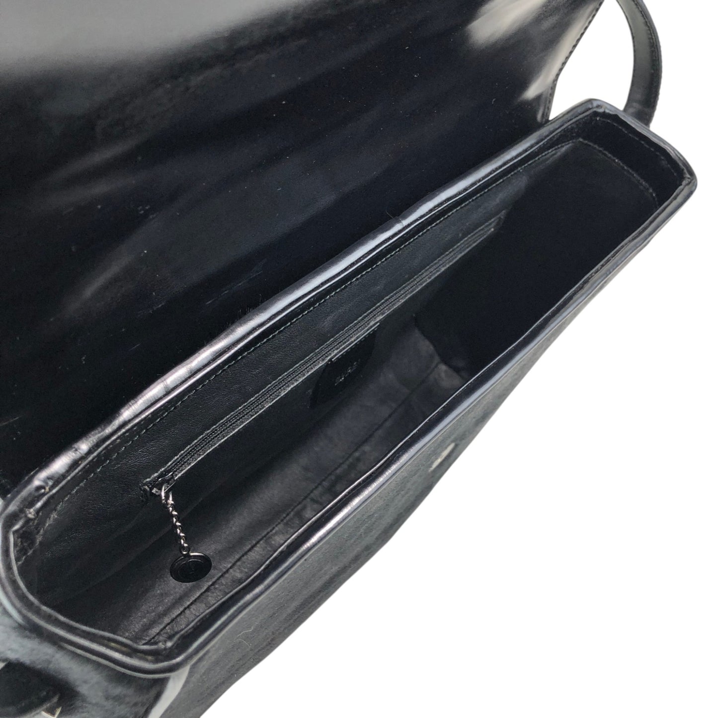 GUCCI Logo Shoulder bag Black Vintage v7uzb2