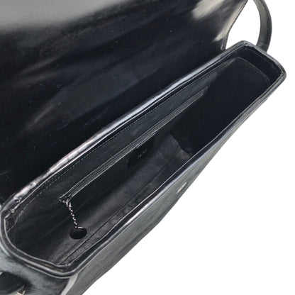 GUCCI Logo Shoulder bag Black Vintage v7uzb2