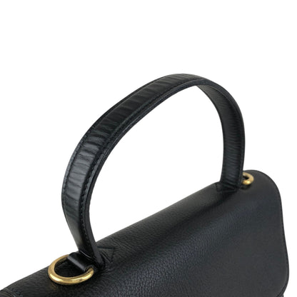 CELINE Toggle Clasp Two-way Handbag Shoulder bag Black Vintage nnb8md
