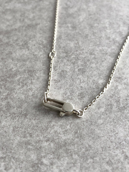 GUCCI Logo SILVER925 Necklace Silver Vintage mmtwxc