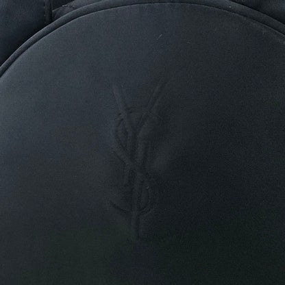 Yves Saint Laurent YSL Logo  Nylon Leather Handbag Black Vintage wx72aw