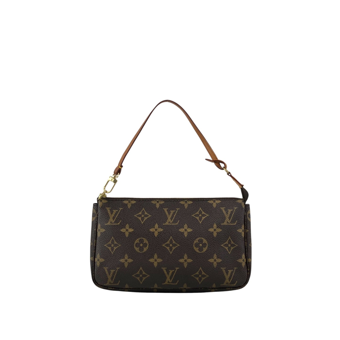 LOUIS VUITTON Monogram Small Handbag Shoulder bag Brown Vintage 523ina