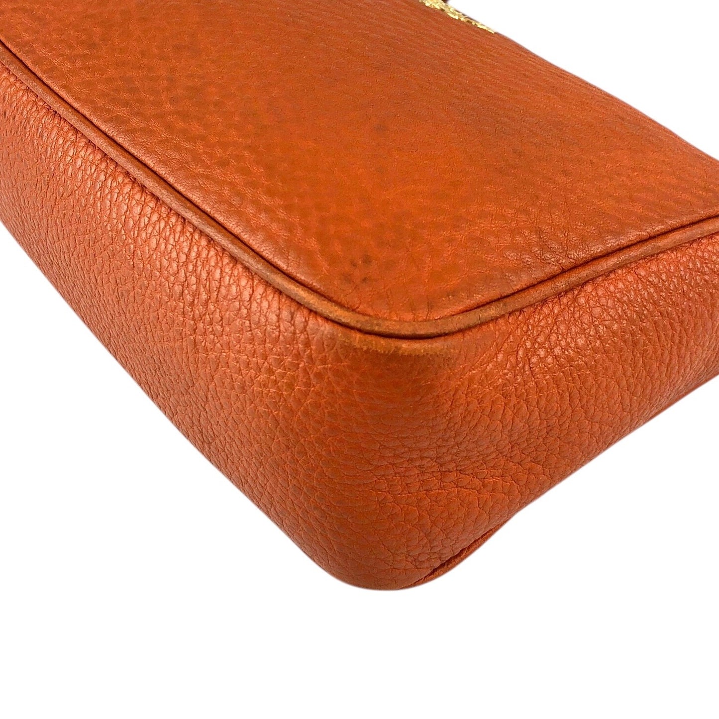 PRADA Logo Small Shoulder bag Camel Vintage ba47rx