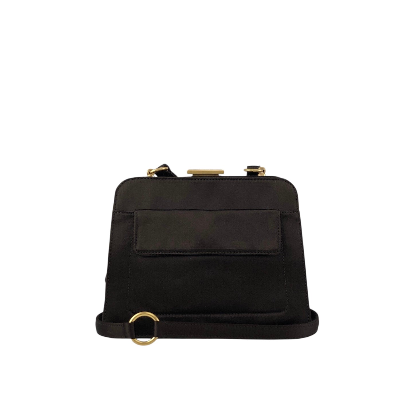 PRADA Metal Closure Shoulder bag Brown Vintage z6hamg