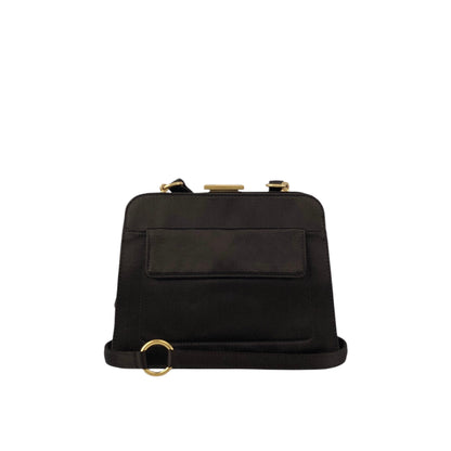 PRADA Metal Closure Shoulder bag Brown Vintage z6hamg