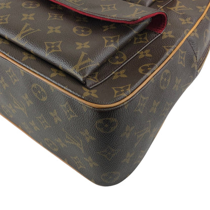 LOUIS VUITTON Monogram Handbag Brown M51161 Vintage bfxwva