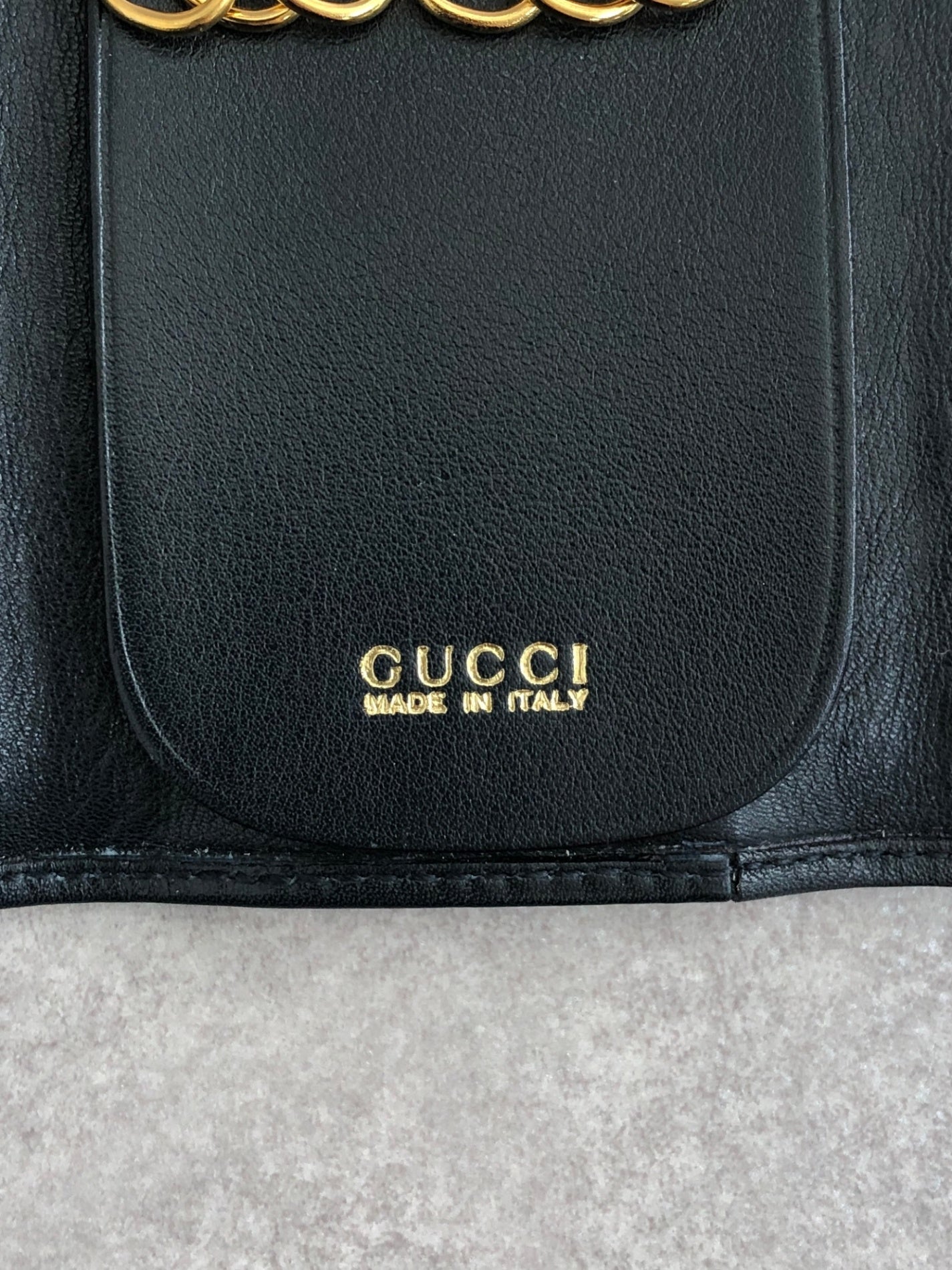 GUCCI Bamboo Key Case Black Vintage gzeecz
