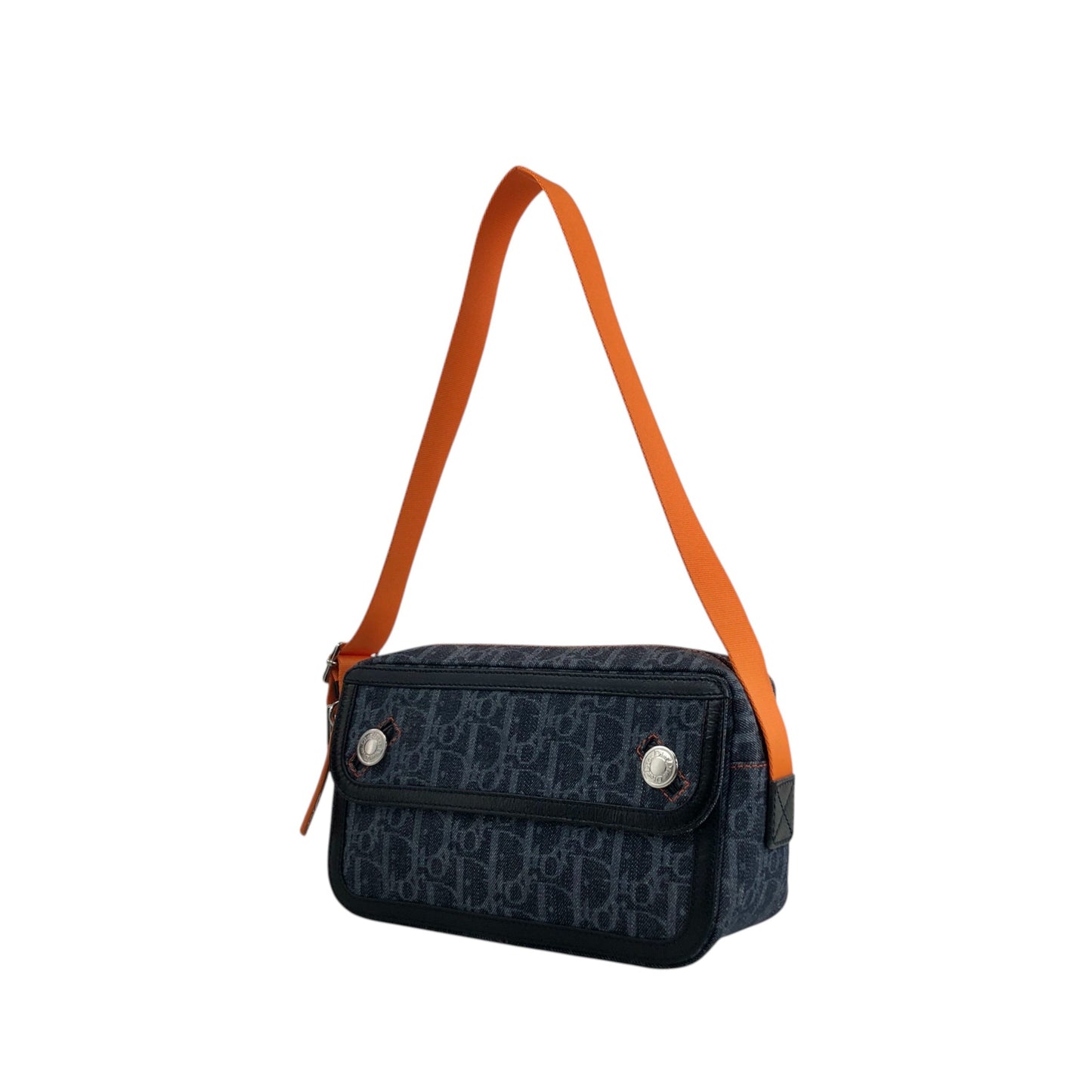 Christian Dior Trotter Flap Shoulder bag Indigo Vintage jb5tcy