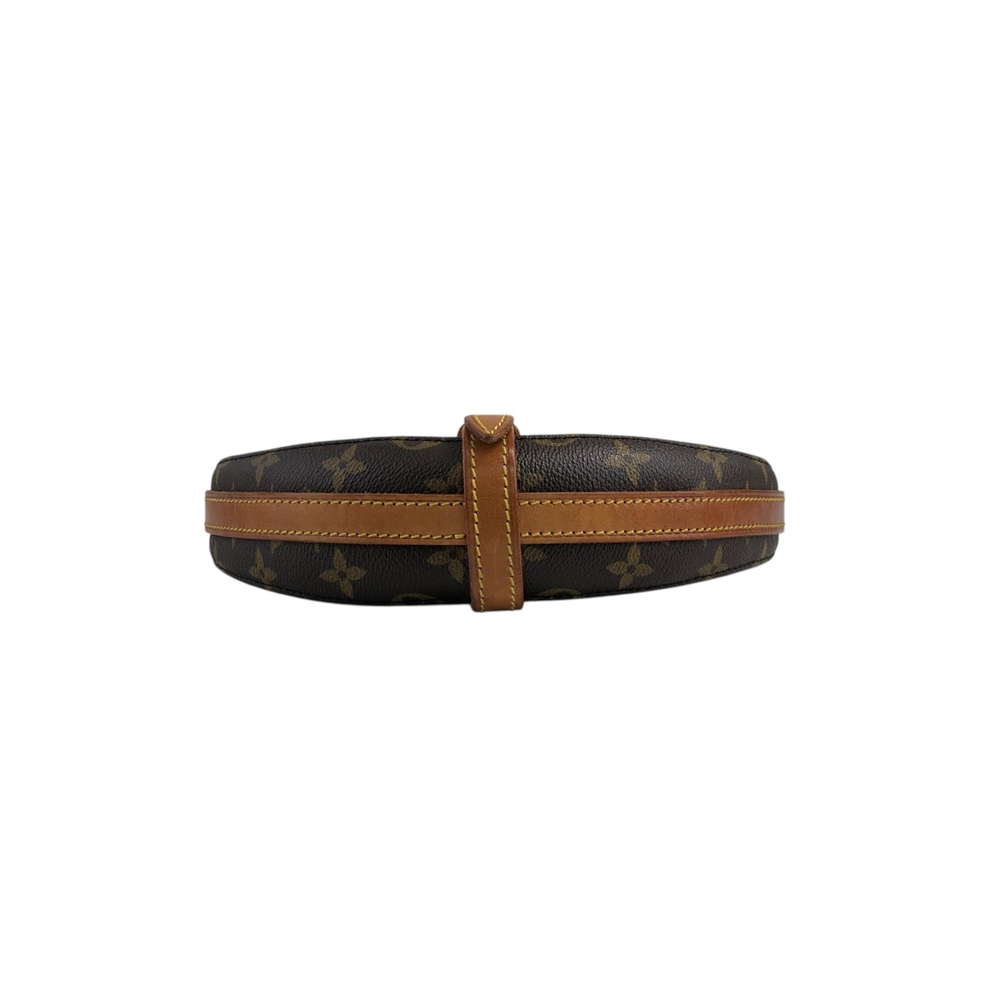 LOUIS VUITTON Monogram Front Buckle  Shoulder bag Brown Vintage u4si84
